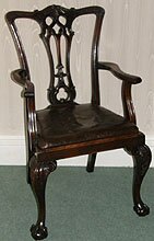 6 Antique Chippendale dining chairs