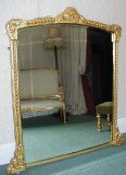 antique victorian overmantel gold leaf gilded frame